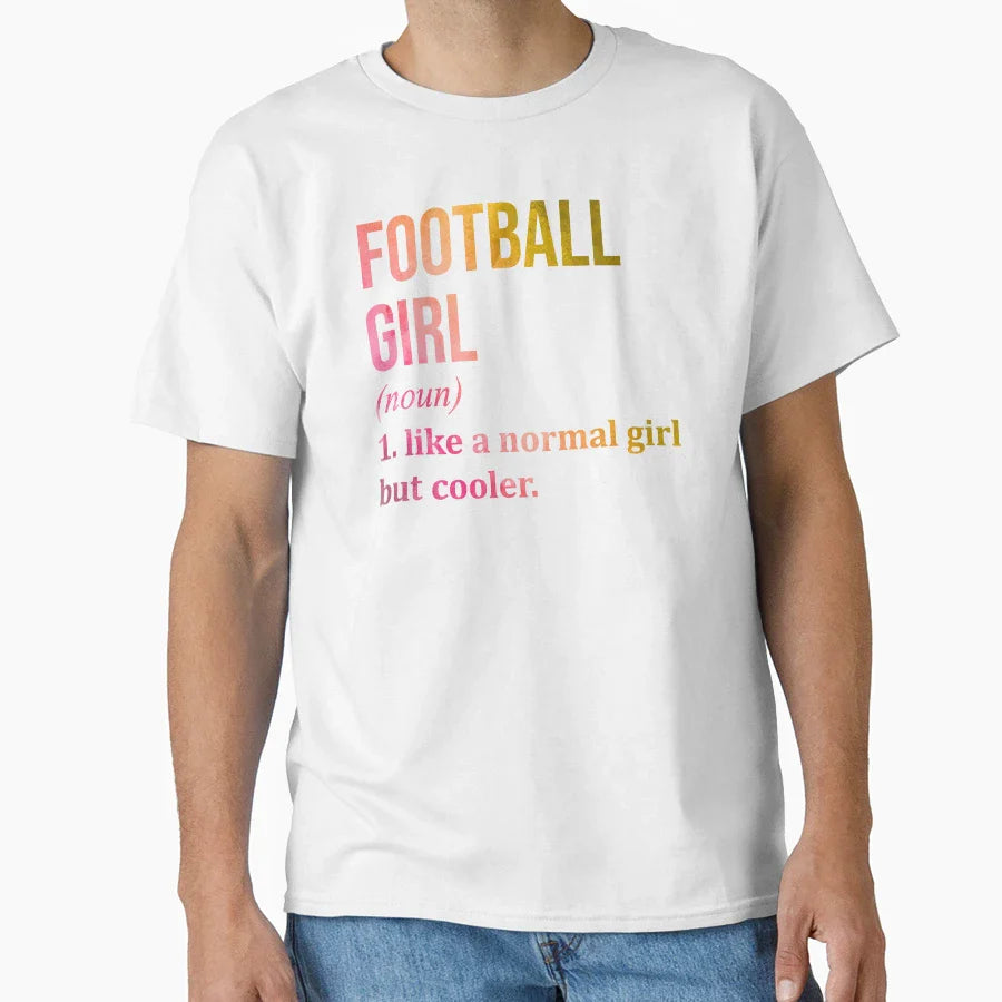 Football Definition Watercolor T-Shirt - Trendy Graphic for Adults