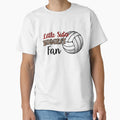 Volleyball Little Sister Biggest Fan T-Shirt - Minimalist Print Unisex
