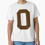 Number 0 Brown Zero Sports Number 0 T-Shirt - Aesthetic Graphic Unisex