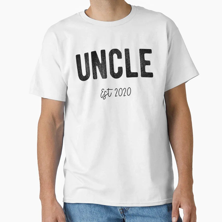 Uncle Est 2020 Established Announcement T-Shirt - Streetwear Style Unisex