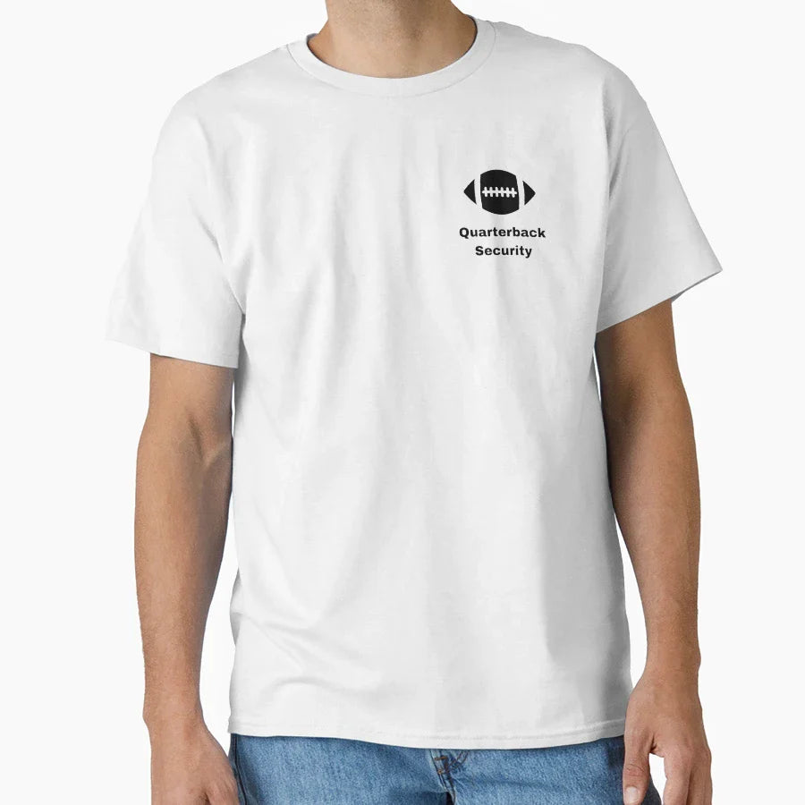Quarterback Security T-Shirt - Fun Novelty Design Men Women