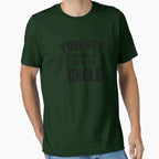 This Guy Is Going To Be Uncle T-Shirt - Aesthetic Graphic for Adults
