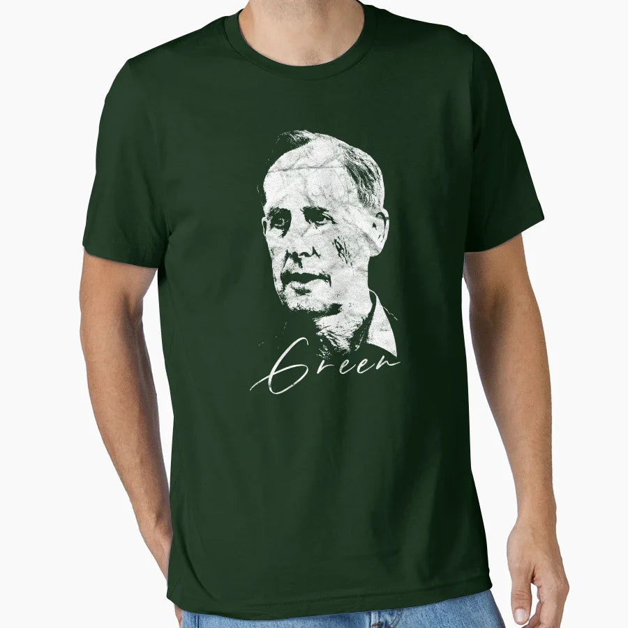 Bob Brown White Green Worn T-Shirt - Novelty Apparel for Adults