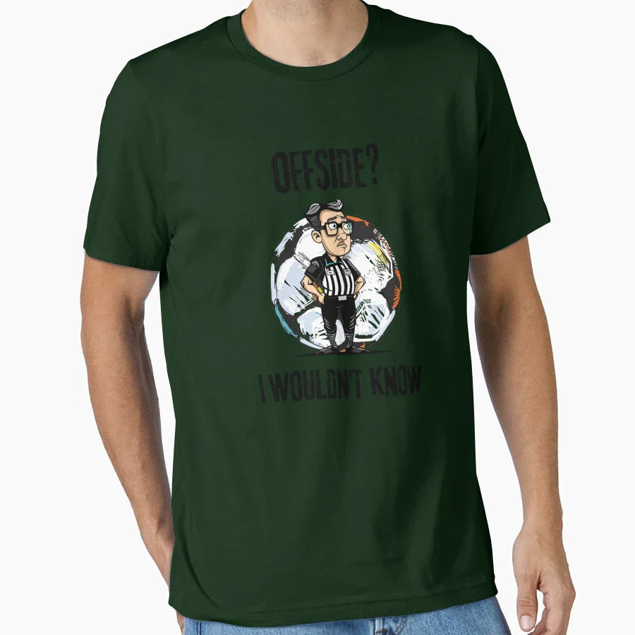 Soccer Funny Referee Cartoon Ultimate T-Shirt - Trendy Graphic Unisex