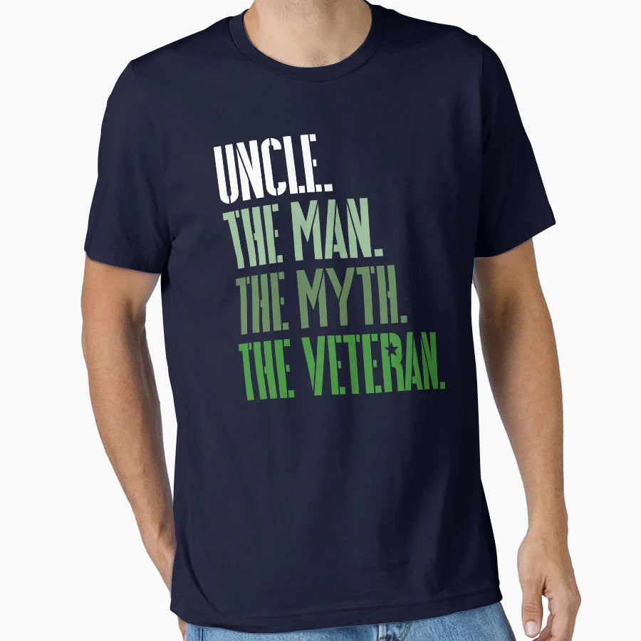 Veterans Day Uncle Myth Veteran Gear T-Shirt - Unique Graphic Men Women