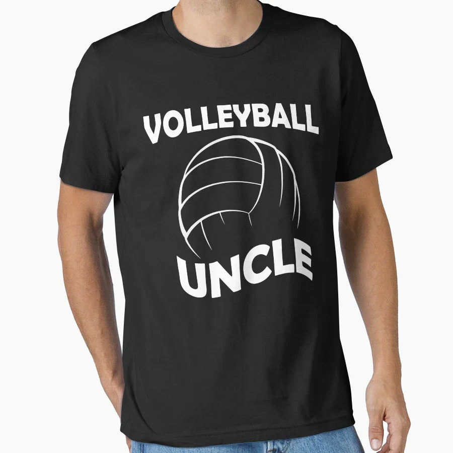 Volleyball Uncle T-Shirt - Trendy Graphic for Adults