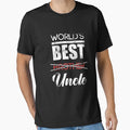 Worlds Best Brother Uncle T-Shirt - Casual Everyday Wear for Adults