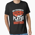 My Favorite Rugby Player Calls Me T-Shirt - Trendy Graphic Men Women