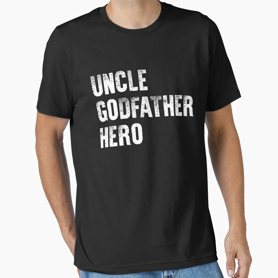Uncle Godfather Hero T-Shirt - Aesthetic Graphic for Adults