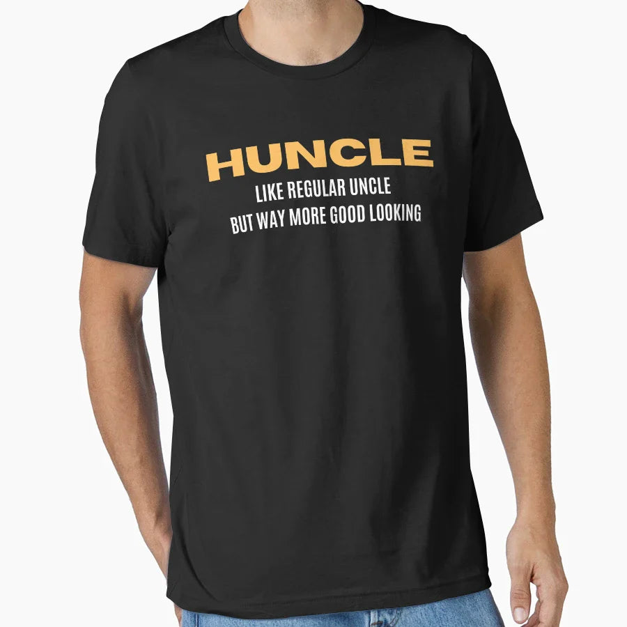 Huncle Gift Uncle Birthday And Holiday T-Shirt - Aesthetic Graphic Unisex
