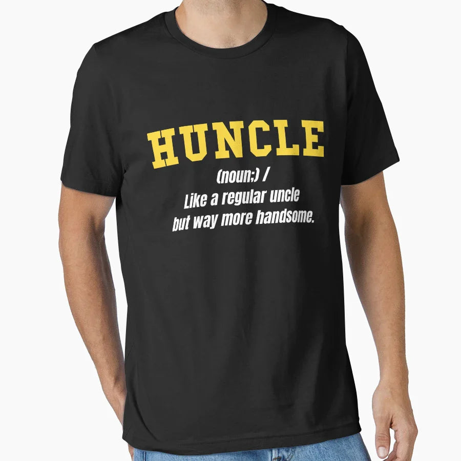 Huncle Funny Uncle Gift T-Shirt - Fun Novelty Design Unisex