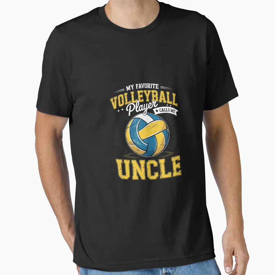 My Favorite Volleyball Player Calls Me T-Shirt - Aesthetic Graphic Unisex