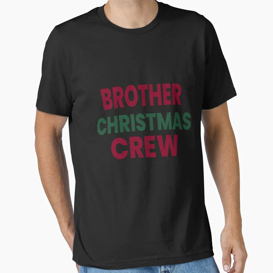 Brother Crew Matching Family Holiday T-Shirt - Custom Art Print Unisex