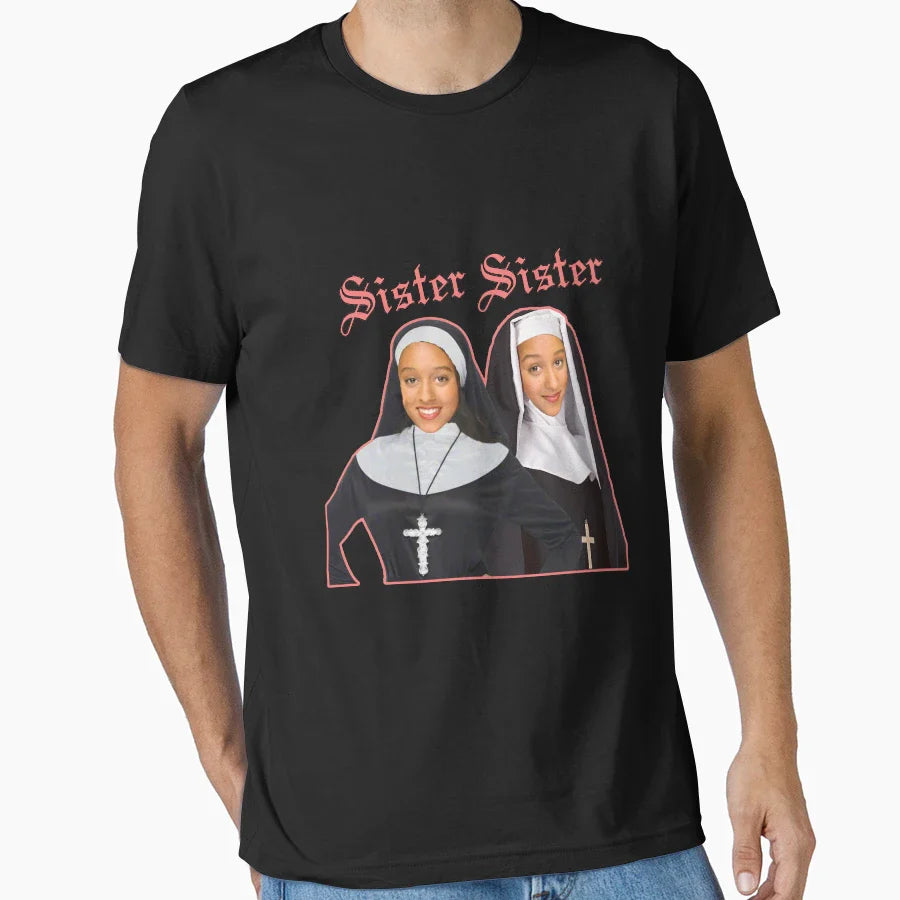 Sister Sister T-Shirt - Fun Novelty Design Men Women