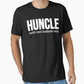 Huncle Funny Uncle Hunk Uncle T-Shirt - Fun Novelty Design Unisex