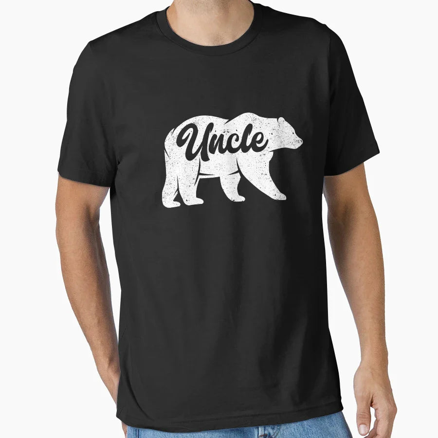 Uncle Bear Family Animal Camping T-Shirt - Custom Art Print Men Women