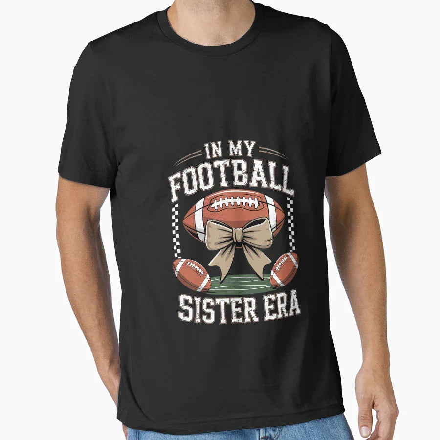 My Football Sister Era American T-Shirt - Custom Art Print for Adults