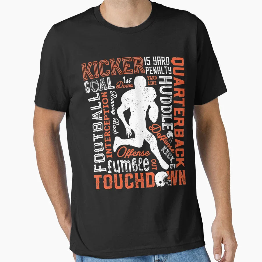 Football Football Lover Gift T-Shirt - Custom Art Print for Adults