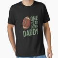 Daddy 1 Year Old Football 1St T-Shirt - Casual Everyday Wear Men Women