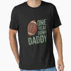 Daddy 1 Year Old Football 1St T-Shirt - Casual Everyday Wear Men Women