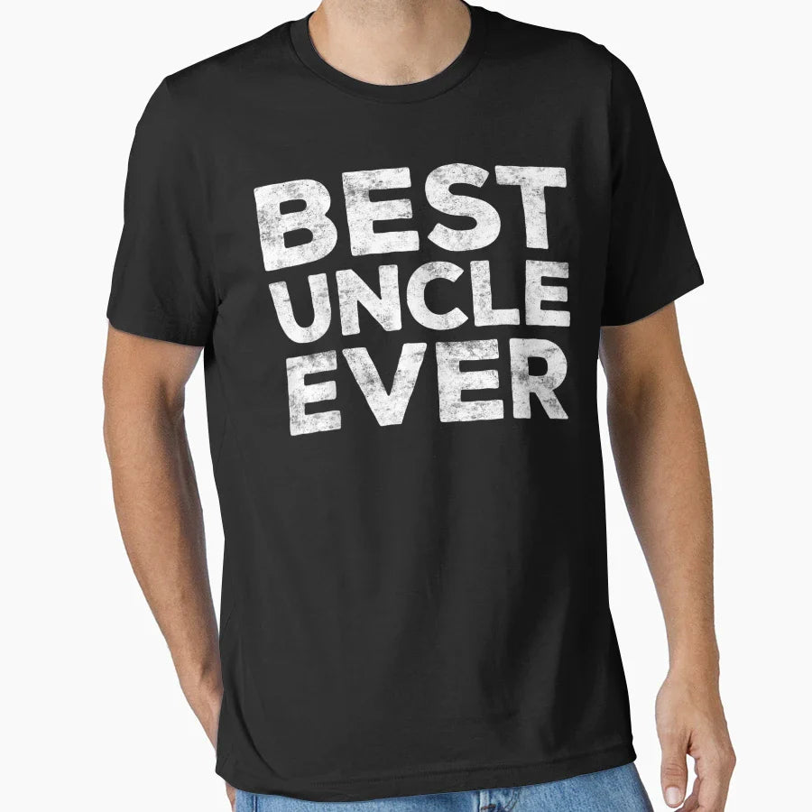 Mens Best Uncle Ever Funny Gif T-Shirt - Aesthetic Graphic Men Women