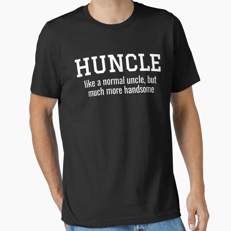 Huncle Funny Uncle Hunk Uncle T-Shirt - Unique Graphic Men Women