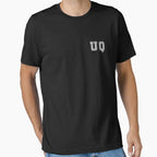 U Q Varsity Initials Varsity Letters T-Shirt - Trendy Graphic Unisex