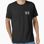 U Z Varsity Initials Varsity Letters T-Shirt - Novelty Apparel Unisex