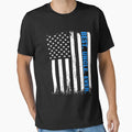 Best Uncle Ever Usa Flag Fathers Day T-Shirt - Novelty Apparel for Adults