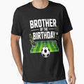 Brother Birthday Soccer Sport Matching T-Shirt - Unique Graphic for Adults