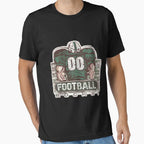 00 Football Rocks Green Team T-Shirt - Graphic Print Unisex