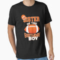 Sister Birthday American Football T-Shirt - Minimalist Print for Adults