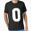 Number 0 T-Shirt - Streetwear Style for Adults