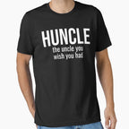 Huncle Funny Uncle Hunk Uncle T-Shirt - Trendy Graphic for Adults
