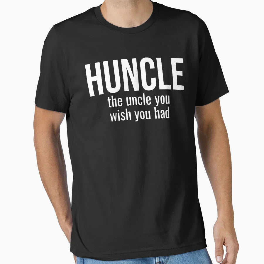 Huncle Funny Uncle Hunk Uncle T-Shirt - Trendy Graphic for Adults