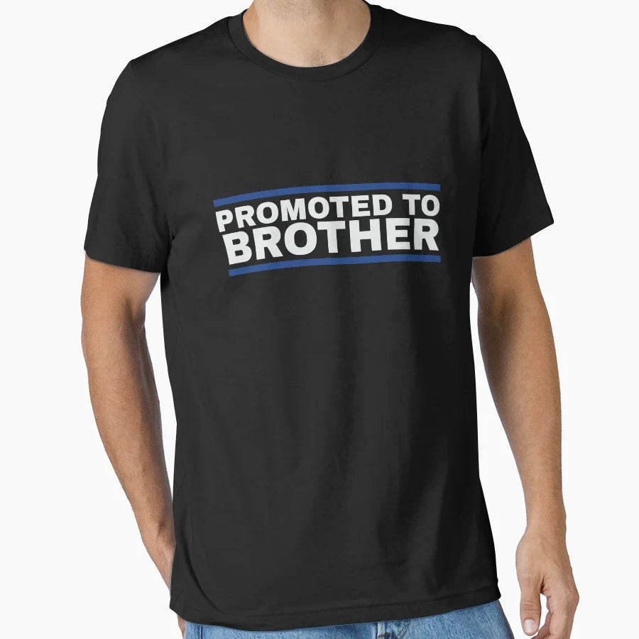 Promoted To Brother T-Shirt - Trendy Graphic for Adults