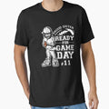 Custom Proud Football Sister Number T-Shirt - Minimalist Print for Adults