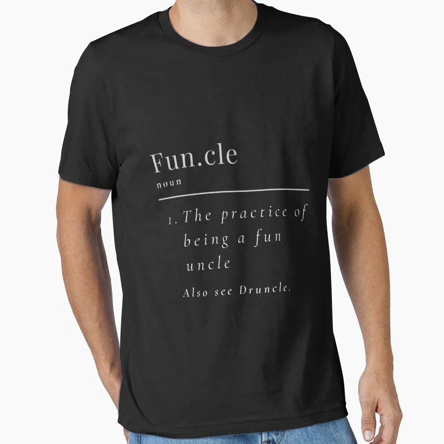 Funny Uncle Uncle Birthday Gift Funcle T-Shirt - Graphic Print Men Women