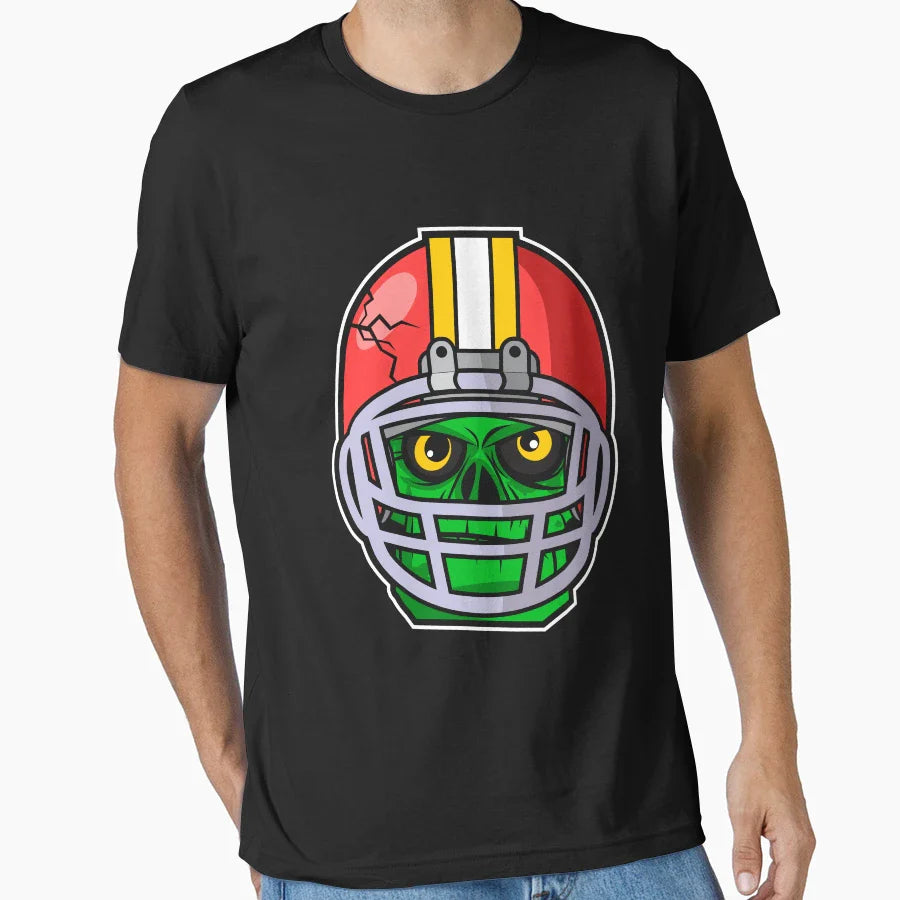Funny American Football Player T-Shirt - Casual Everyday Wear for Adults
