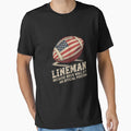 Football Lineman T-Shirt - Custom Art Print for Adults