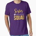 Sister Squad Best Big Sister Ever T-Shirt - Fun Novelty Design for Adults