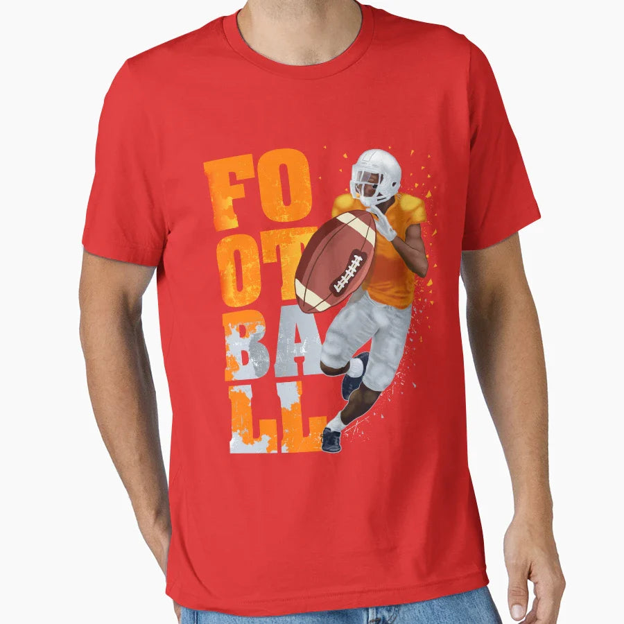 Power Football T-Shirt - Graphic Print Men Women