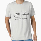 Youncle Youthful Young Uncle T Shirts Hoodie - Fun Novelty Design Unisex