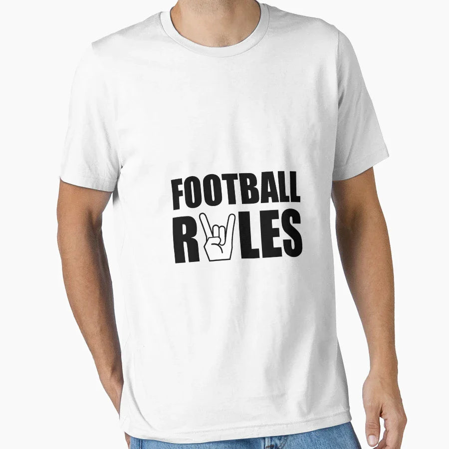 Football Rules T-Shirt - Streetwear Style for Adults