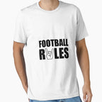 Football Rules T-Shirt - Streetwear Style for Adults