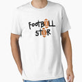 Football Star T-Shirt - Graphic Print Men Women