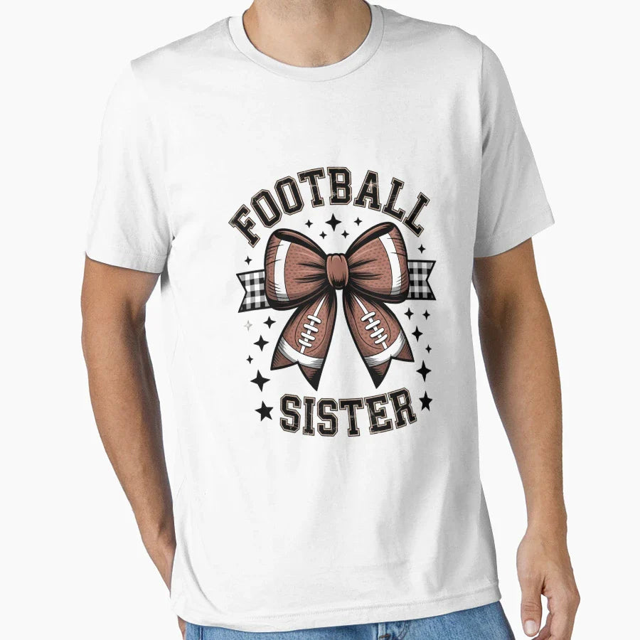 Coquette Bow American Football T-Shirt - Custom Art Print for Adults