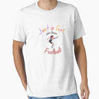 Love Football Soccer Gift Daughter Mom T-Shirt - Minimalist Print Unisex