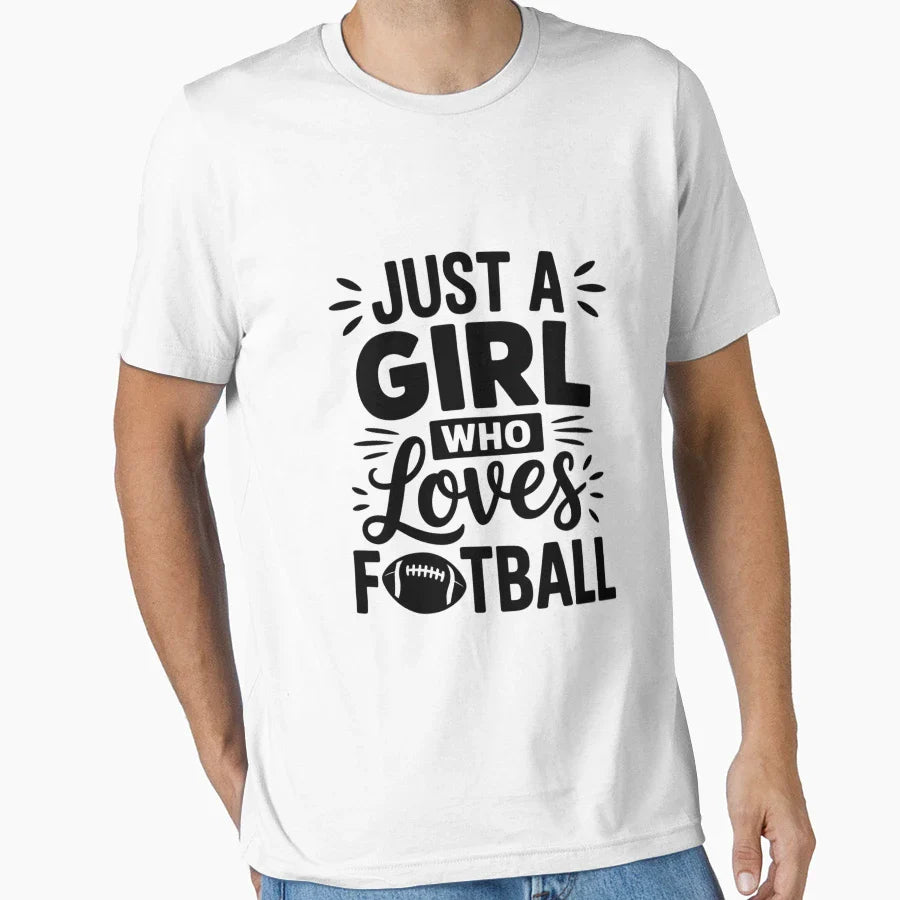 Just Who Loves Football T-Shirt - Novelty Apparel Men Women