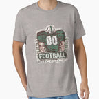 00 Football Rocks Green Team T-Shirt - Trendy Graphic Unisex